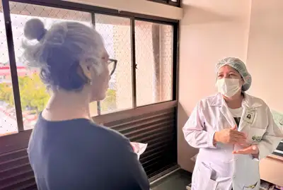 notícia: Pacientes internados no Hospital Metropolitano recebem acompanhamento psicológico