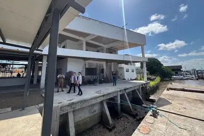 notícia: Obra do Terminal Hidroviário de Breves avança e amplia expectativa para melhoria do transporte fluvial