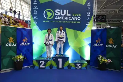 notícia: Atleta paraense conquista duas medalhas de ouro no Campeonato Sul-Americano de Jiu-Jitsu 2026