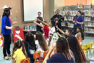notícia: Fundação Cultural do Pará promove dia de incentivo à leitura para crianças atendidas pela Usina da Paz do Benguí