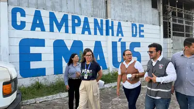 notícia: Semas fortalece a economia circular com apoio ao Movimento de Emaús com prensa enfardadeira
