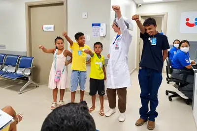 notícia: Hospital Regional Materno Infantil de Marabá promove educação alimentar com ações lúdicas para crianças