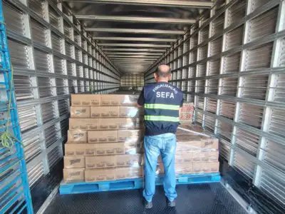 notícia: Sefa apreende 21 toneladas de achocolatado líquido durante fiscalização no nordeste do Pará